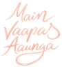 لوگوی رسمی فیلم Main Vaapas Aaunga (2026)