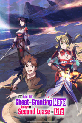 پوستر رسمی انیمه The Laid-Off Cheat-Granting Mage Enjoys a Second Lease on Life (2026)